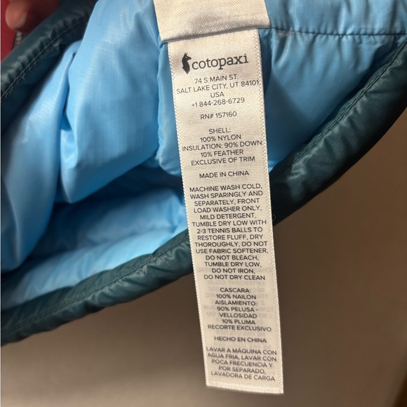 Cotopaxi Fuego Down Puffer Vest in Deep Ocean Teal Women’s XS - Picture 7 of 11